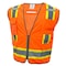 Ge Surveyor Vest, 8 Outside Pockets, Orange, Size XL GV082OXL - alternate 1